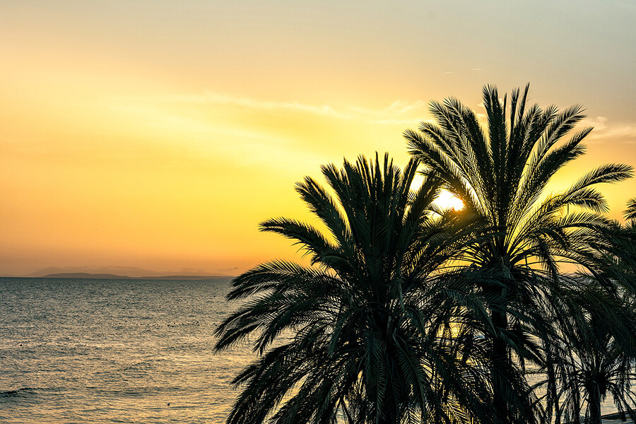Sunset in Marbella, Spain
