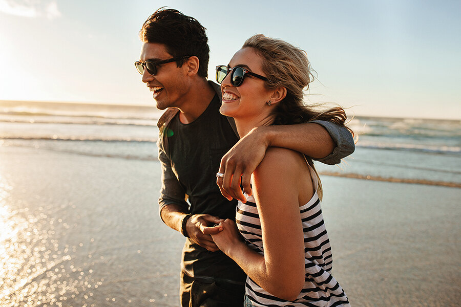 A couple in Marbella Beach. Marbella’s position as a global, ultra-luxury destination