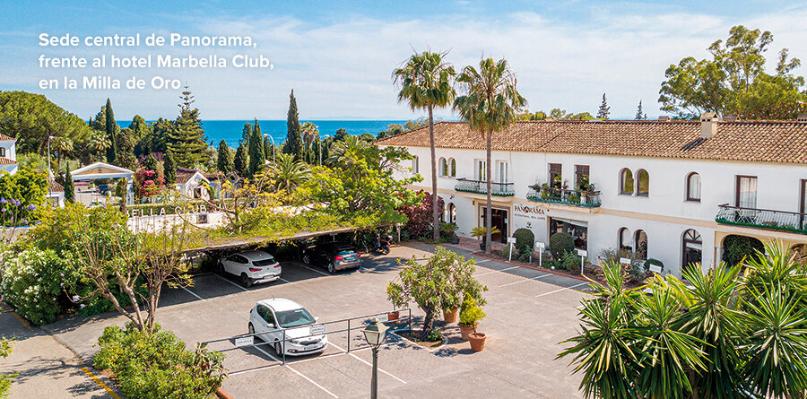 Sede central de Panorama, frente al hotel Marbella Club en la Milla de Oro.