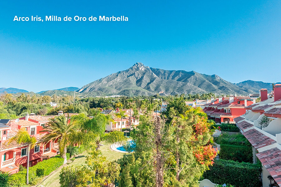 Urbanización Arco Iris en la Milla de Oro de Marbella