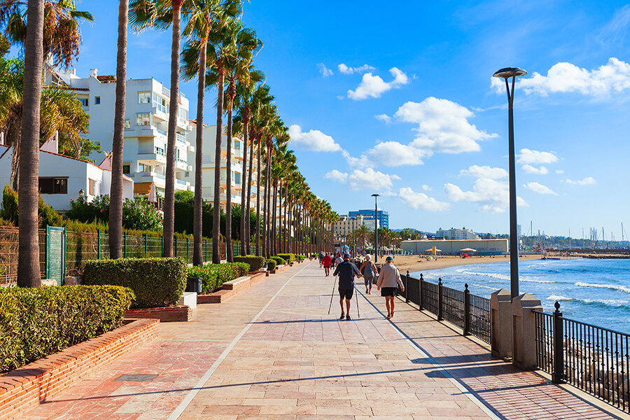 paseos de primavera marbella