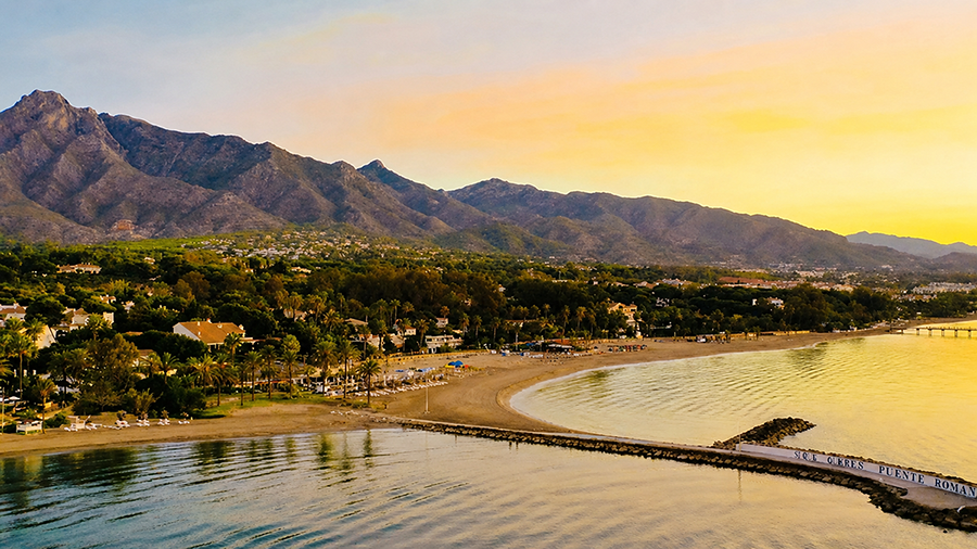 sunrise in Marbella