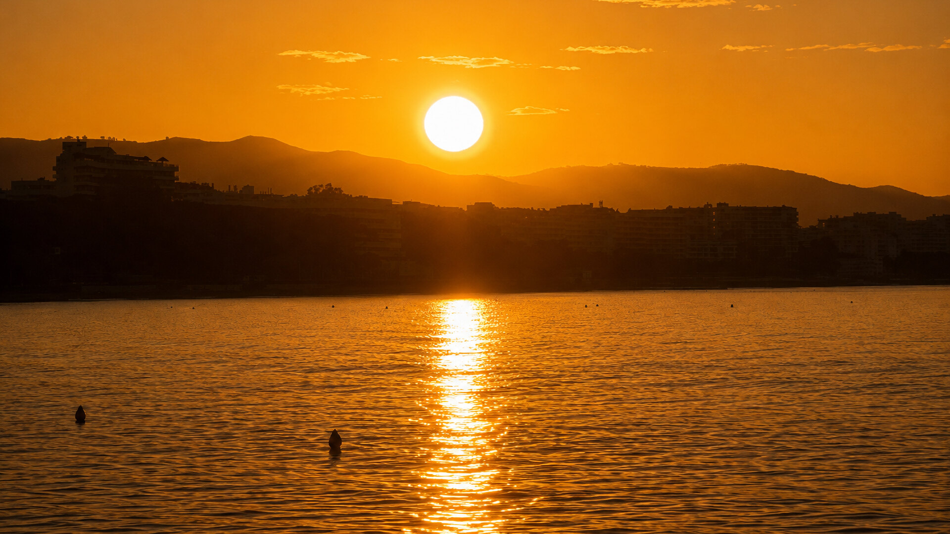 sunrise in Marbella
