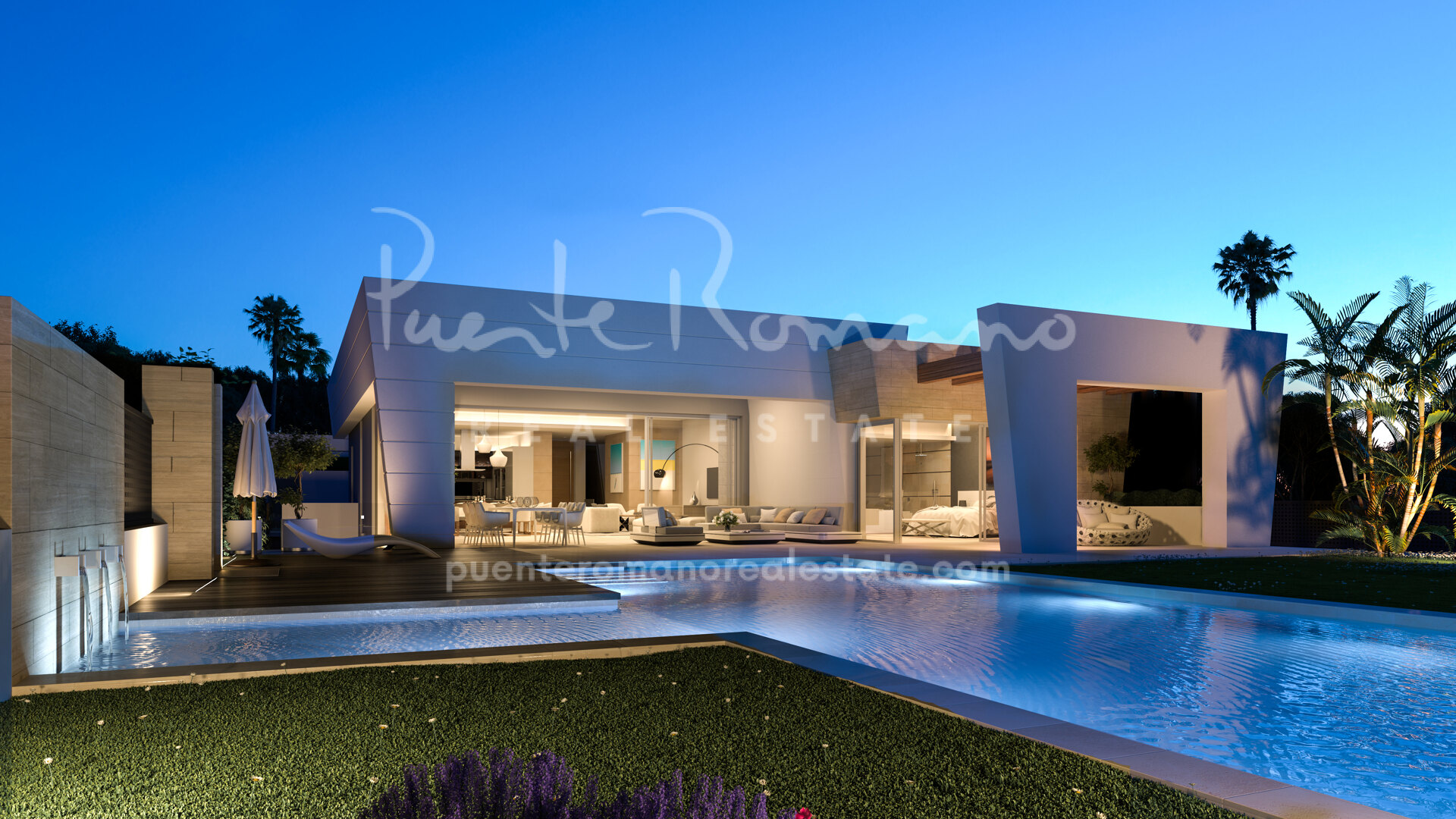 Villa con vistas al mar y la montaña