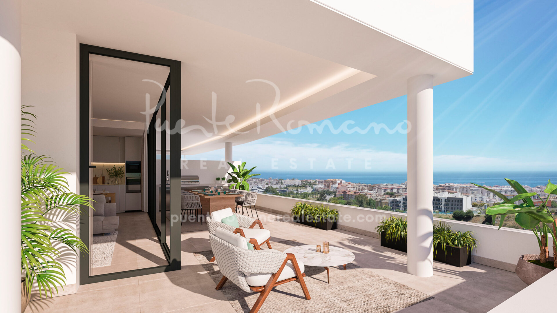 Precioso apartamento con vistas al mar en Estepona