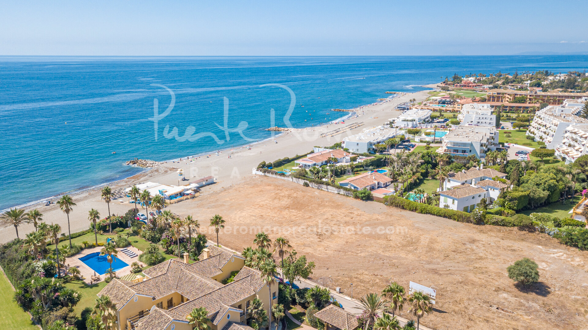 Unique 10,000m2 beachfront plot in Guadalmina Baja