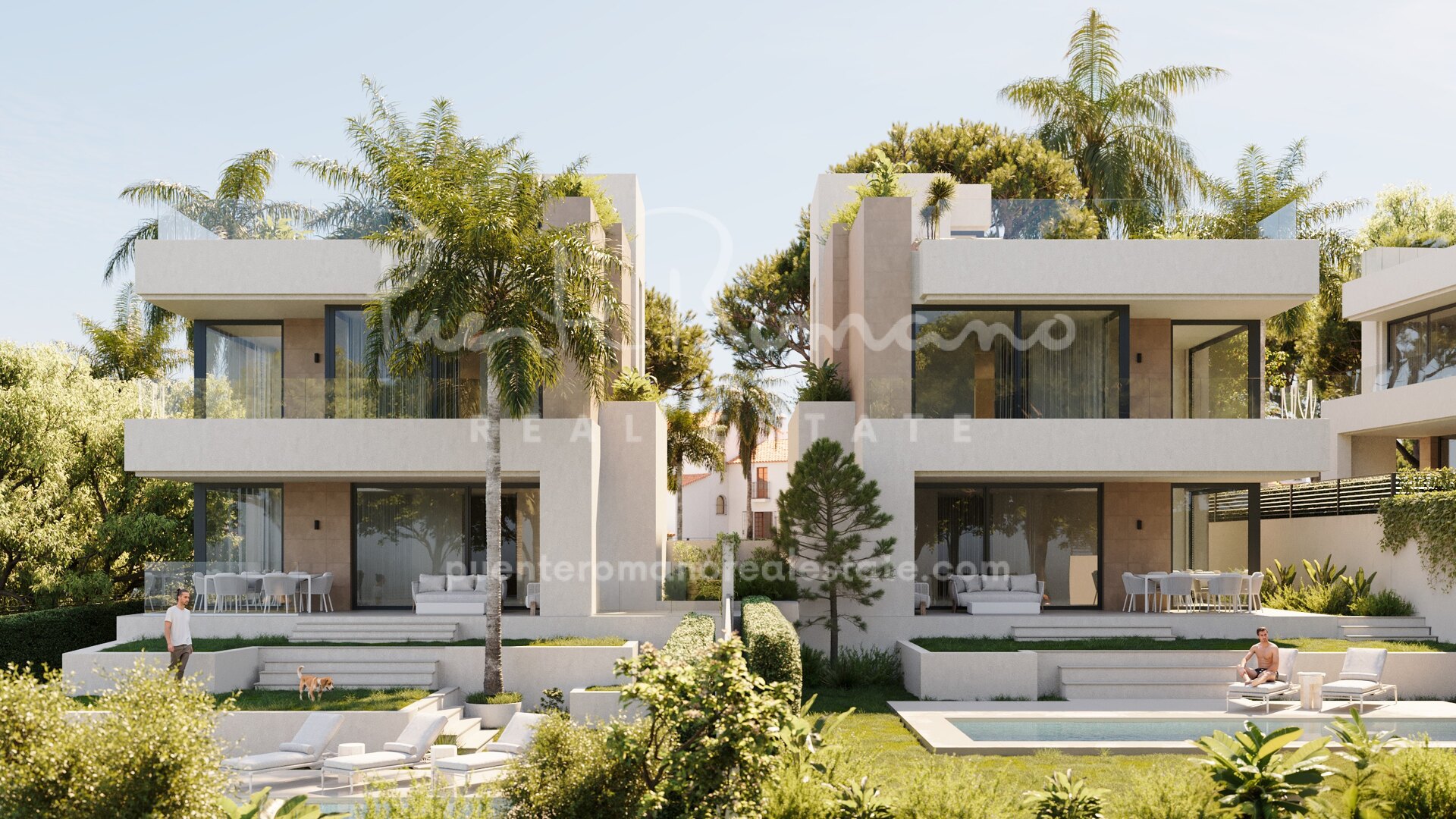 Project of luxurious Villas on Marbella East just 200 meters from the beach