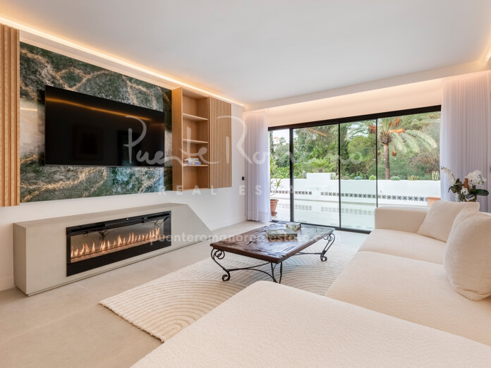 An interior-designed apartment of more than 250m2 in a gated community on the Golden Mile