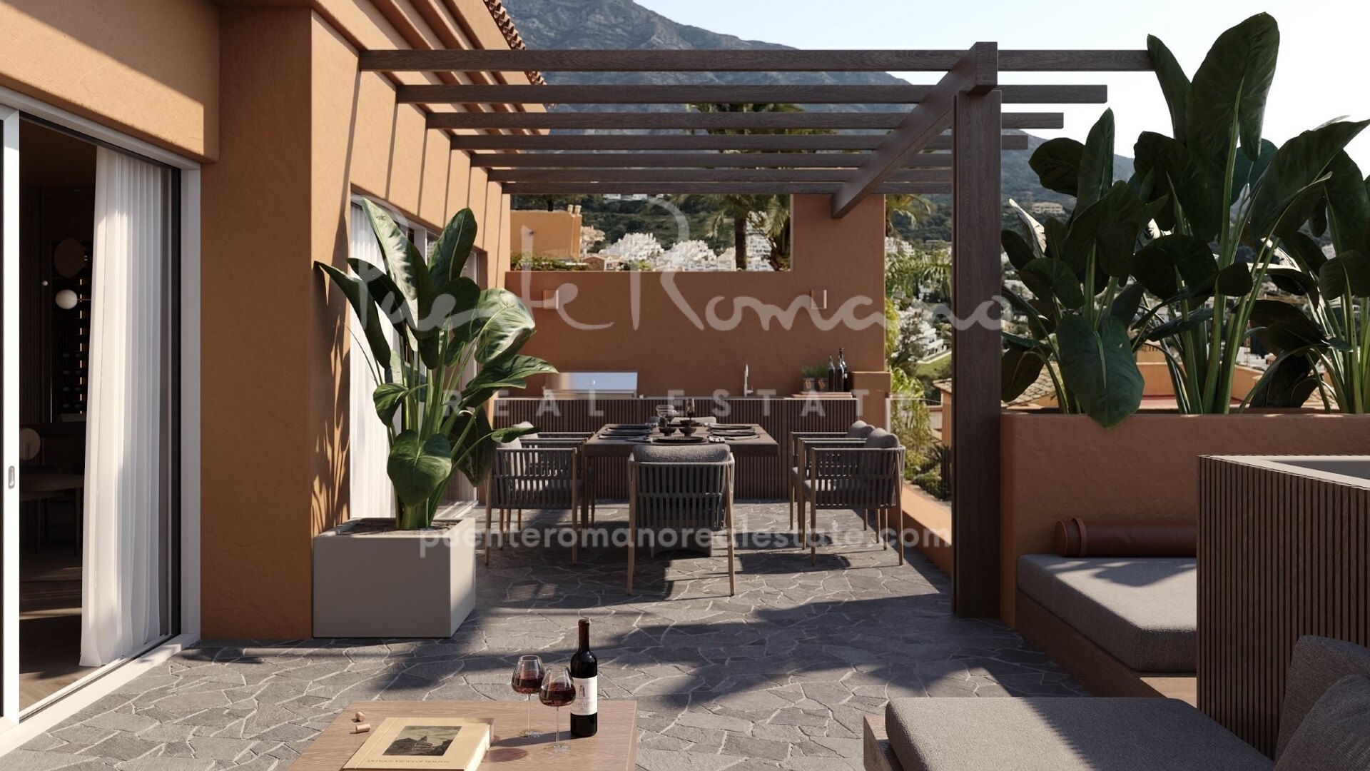 Exquisite penthouse in La Cerquilla designed in a minimalist style