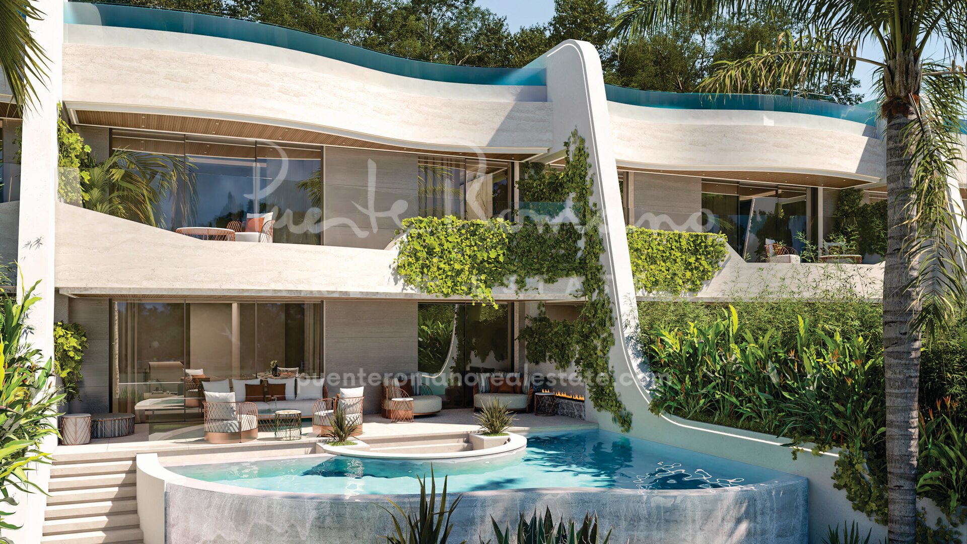 Ático dúplex de ultra lujo en una comunidad boutique a pasos de Forum y Puente Romano