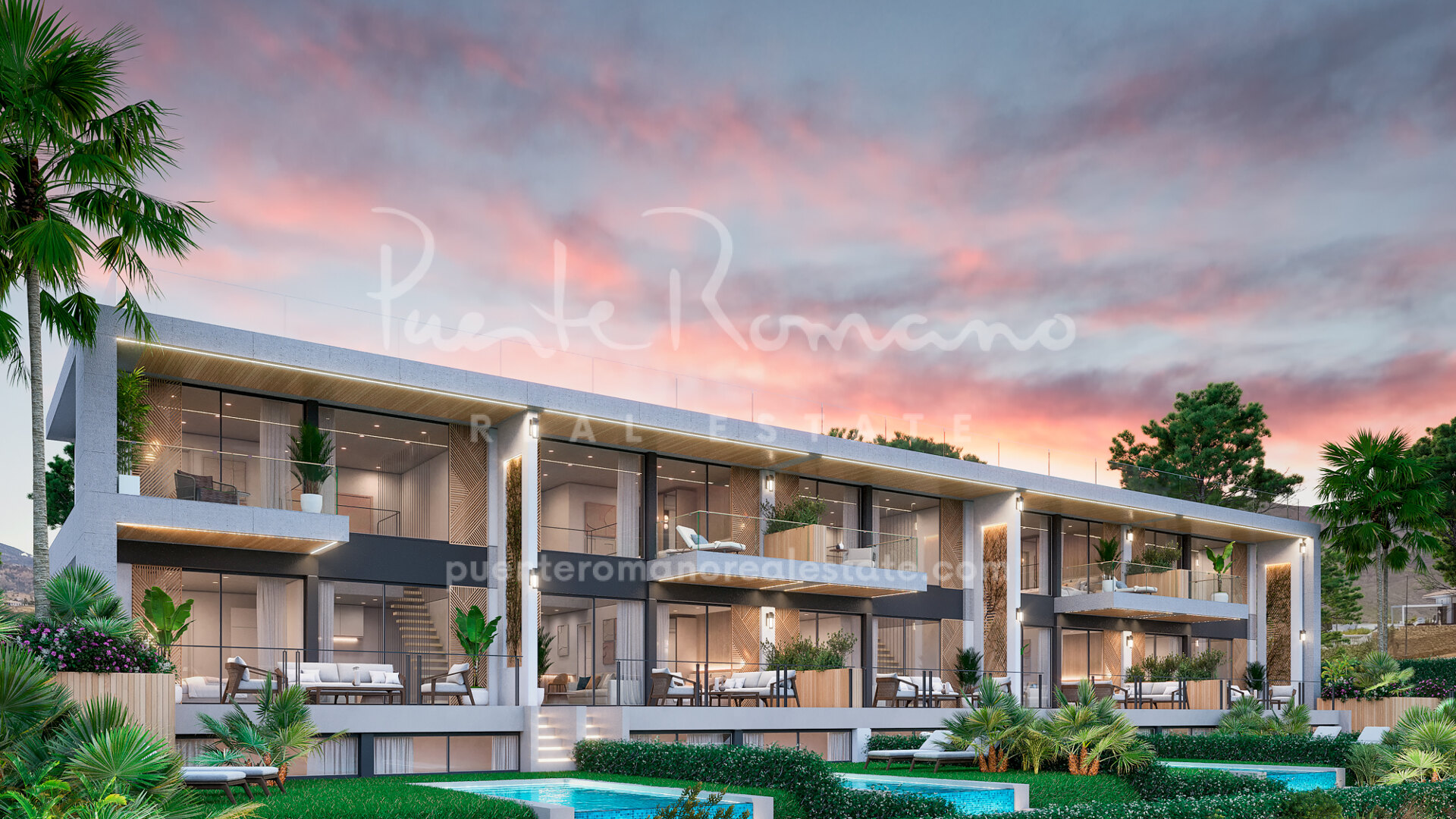 Duplex penthouse in a new aparthotel complex in the golf valley