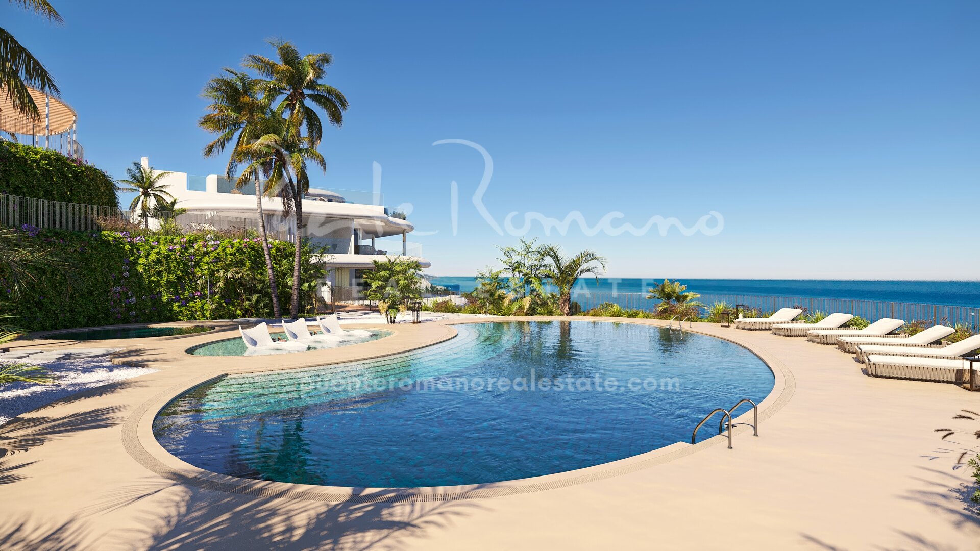 New apartment under construction with stunning sea and mountain views
