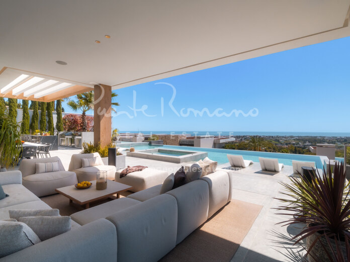 Luxurious modern villa with private spa area in El Herrojo Alto