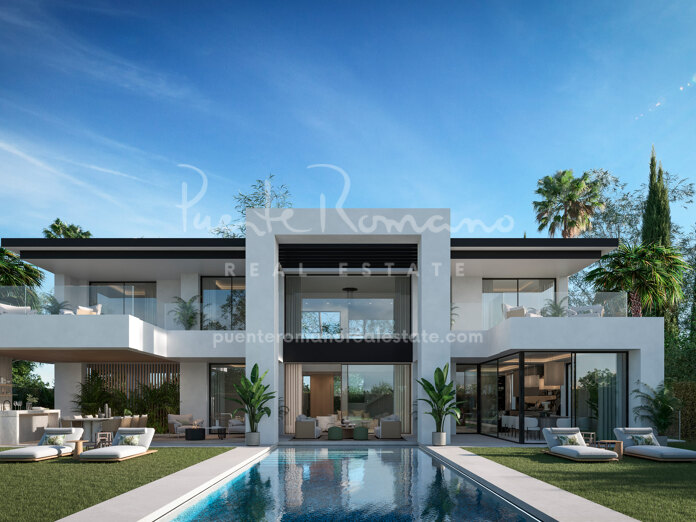 New construction of villas within walking distance to amenities in Bel Air, Estepona