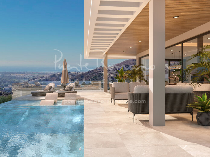 Impresionante villa contemporánea con vistas panorámicas al Mar en El Madroñal, Benahavís