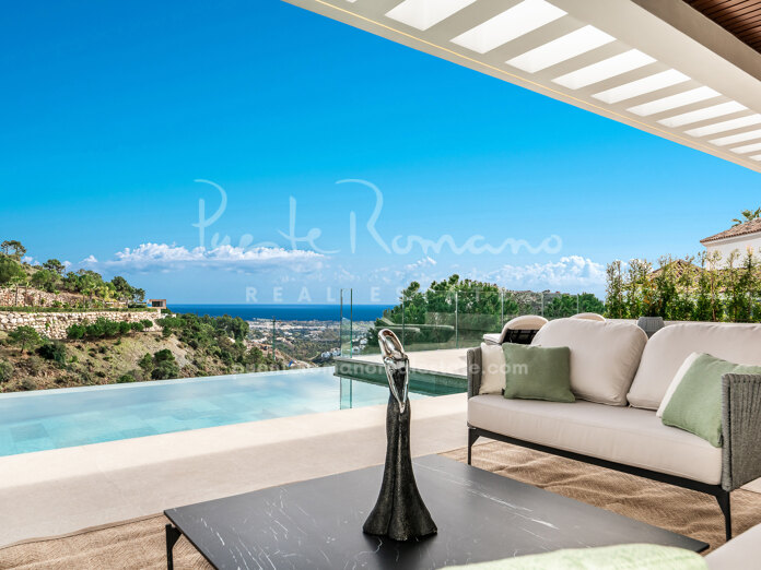 Sophisticated contemporary home with sea views in El Madroñal, Benahavís