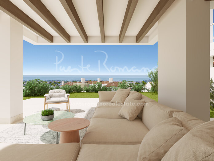Apartamento en planta baja en un proyecto de estilo boutique cerca del pueblo de Benahavís
