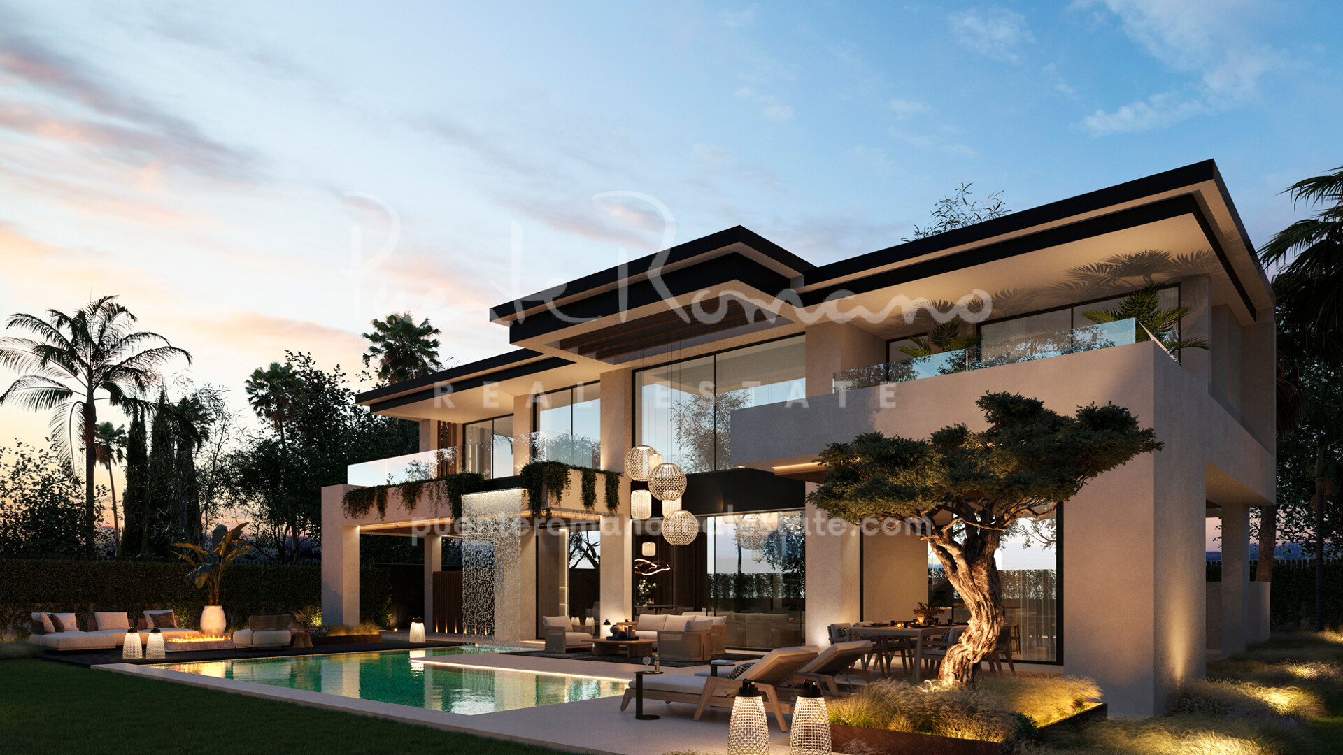 New beachside villa project in Cortijo Blanco within a gated community