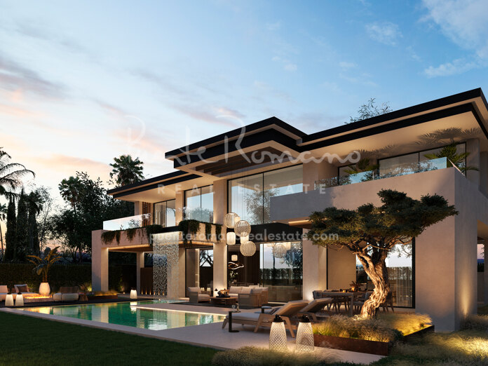 New beachside villa project in Cortijo Blanco within a gated community