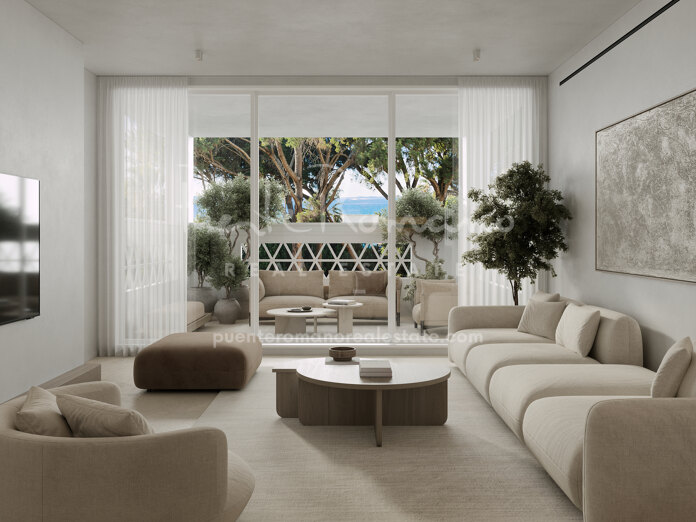 Luxury beachfront living in the prestigious community of Playas del Duque in Puerto Banús