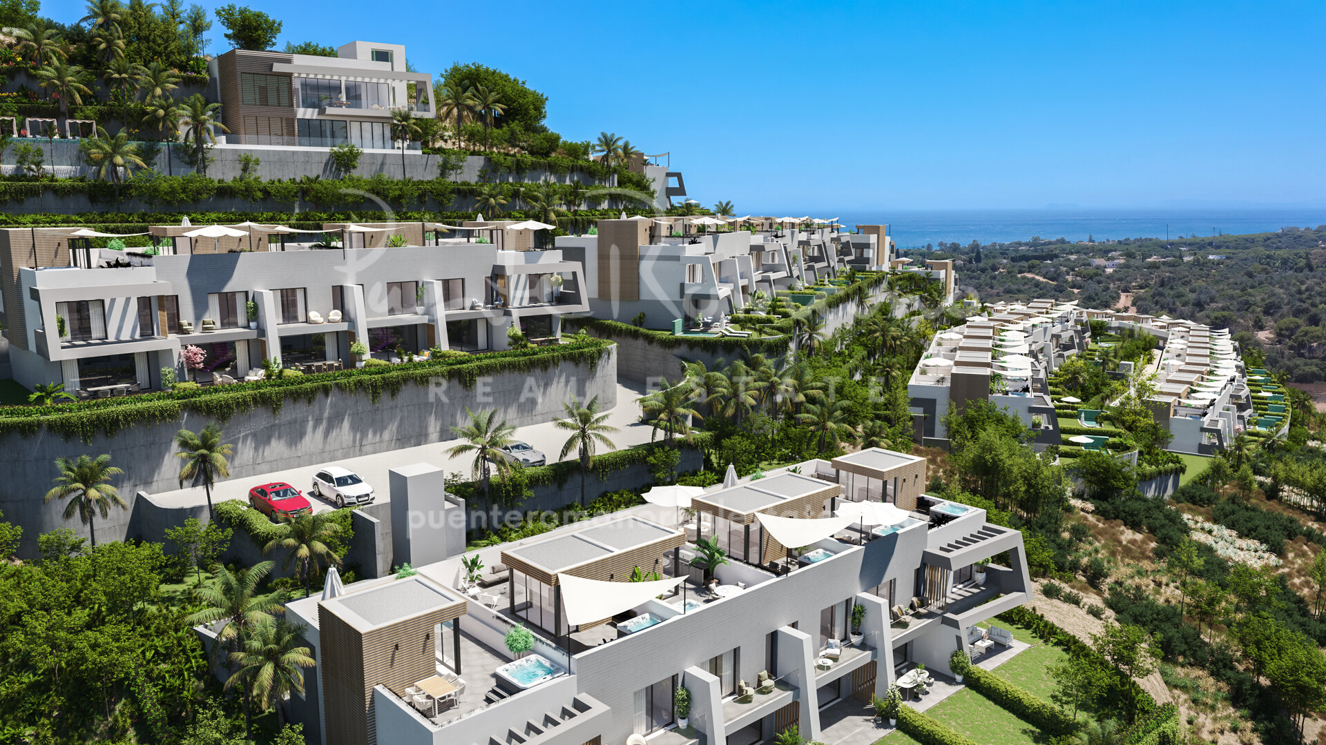 Villas contemporáneas con vistas panorámicas en Elviria, Marbella