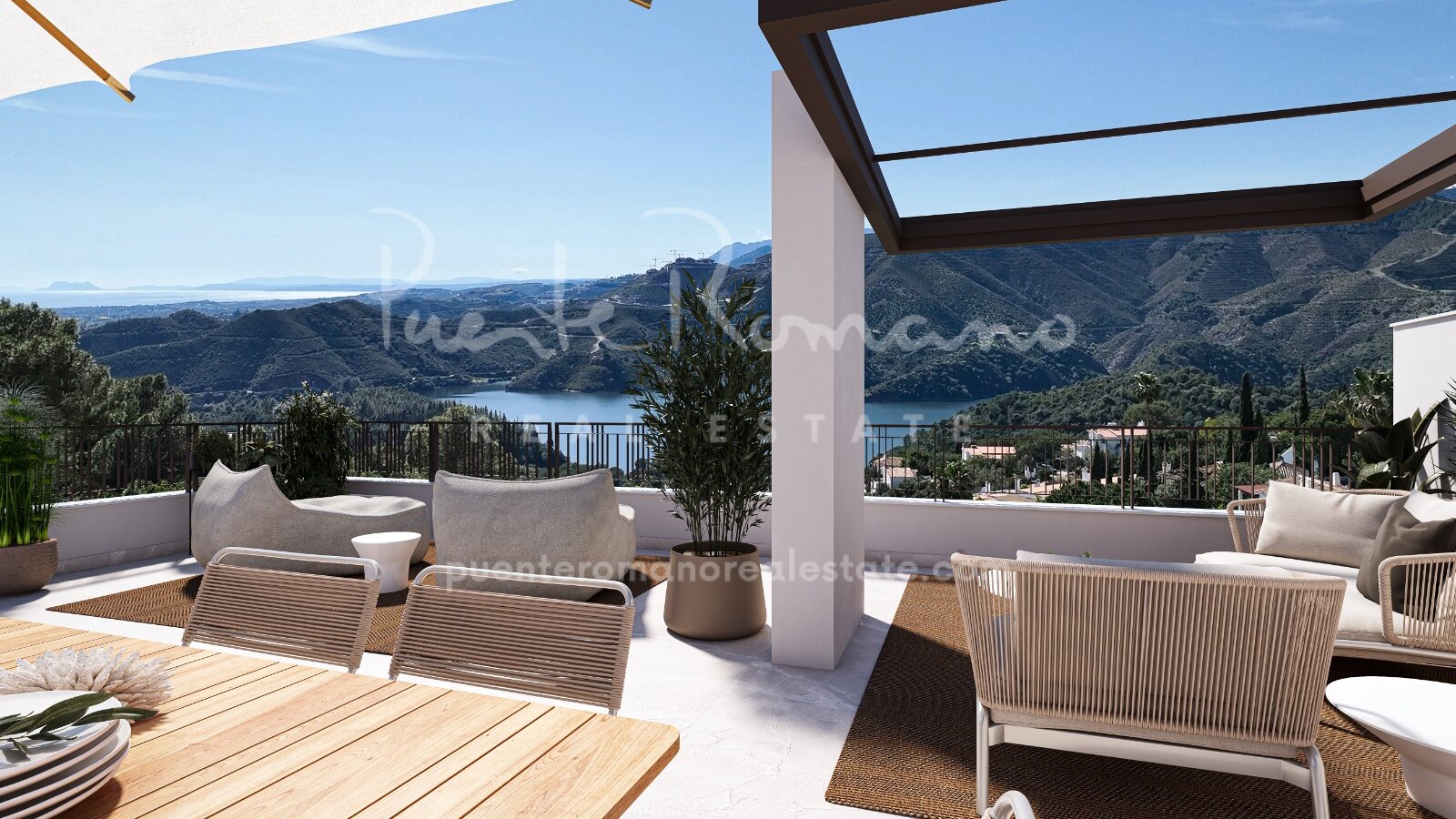 Espectacular apartamento en primera planta con vistas al mar en un nuevo proyecto en Almazara Views, Istán