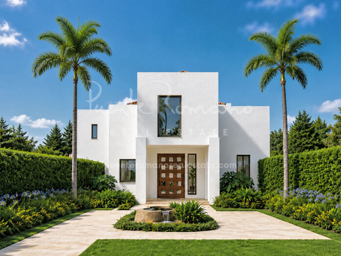 Elegant new-build villa close to amenities, Marbella centre and the beach in Huerta Belón