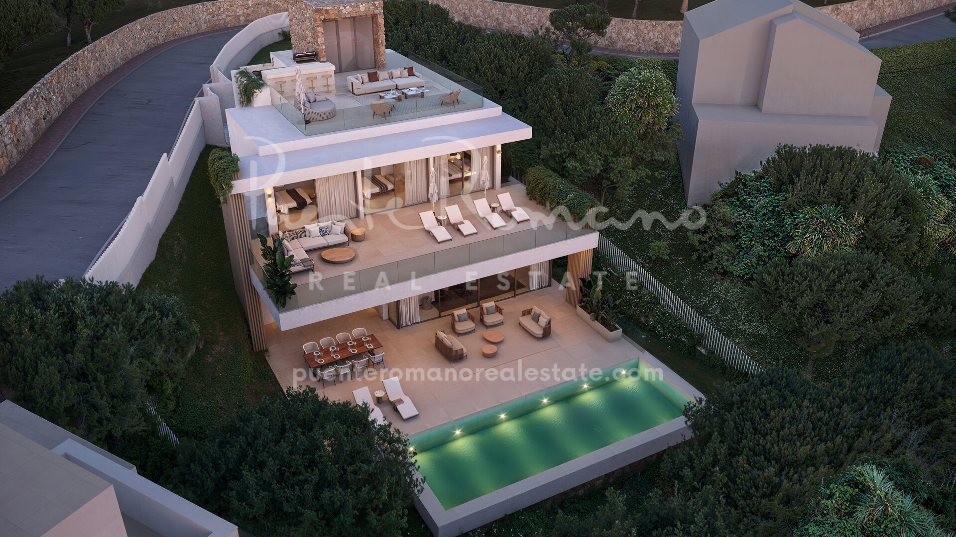 Excepcional proyecto de villa contemporánea con licencia en El Rosario, Marbella