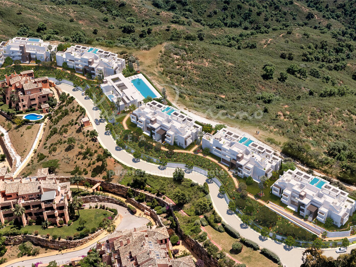Apartamentos contemporáneos con vistas panorámicas al mar en La Mairena