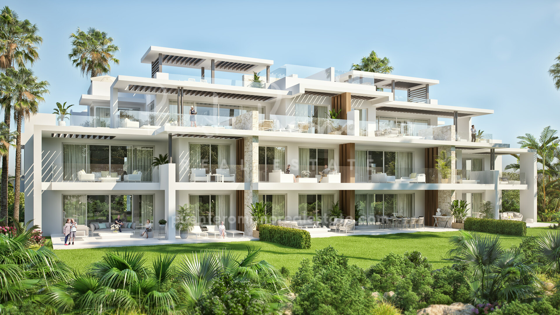 Bespoke contemporary apartments with panoramic sea views in La Mairena