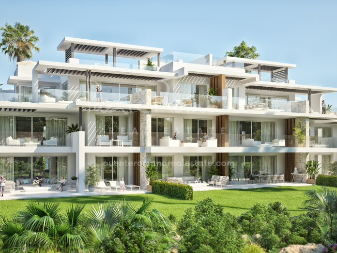 Apartamentos contemporáneos con vistas panorámicas al mar en La Mairena