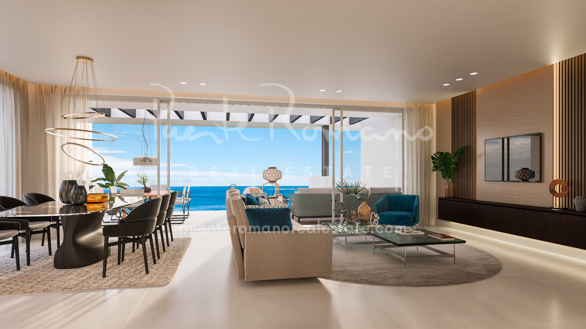 Bespoke contemporary apartment with panoramic sea views in La Mairena
