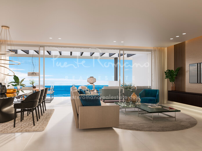 Apartamento contemporáneo con vistas panorámicas al mar en La Mairena