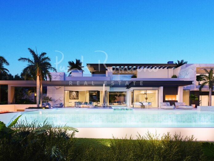 Villa moderna en construcción en El Paraíso, Benahavís