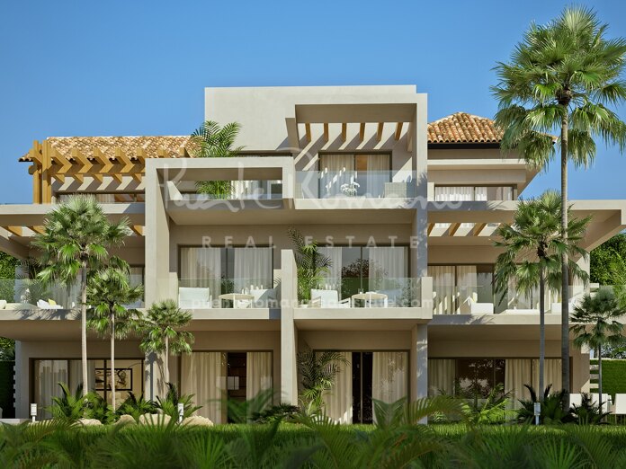 Modern ground floor apartment with garden in Marbella Club Hills